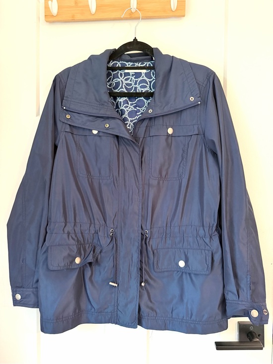 Coldwater Creek Jackets & Blazers - Navy Women's Lightweight Anorak Jacket Coldwater creek Sz M